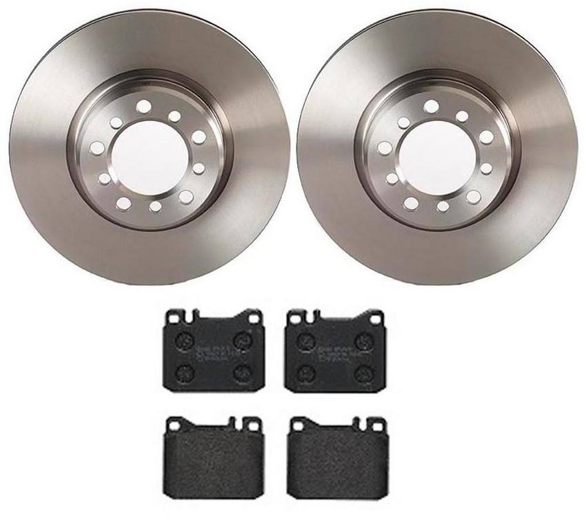 Mercedes Brakes Kit - Brembo Pads and Rotors Front (300mm) (Low-Met) 126421051264 - Brembo 3023876KIT